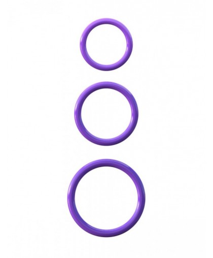 Набор из трех эрекционных колец Silicone 3-Ring Stamina Set