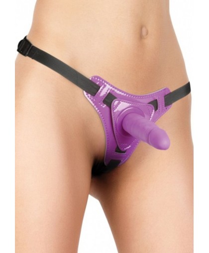 Фиолетовый страпон Strap-On Purple - 11 см.
