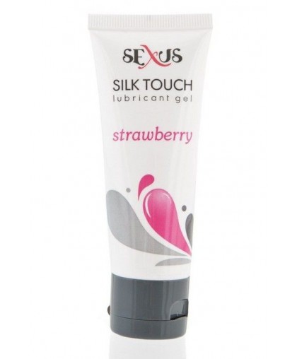Увлажняющая гель-смазка с ароматом клубники Silk Touch Stawberry - 50 мл.