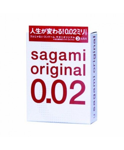 Ультратонкие презервативы Sagami Original - 3 шт.