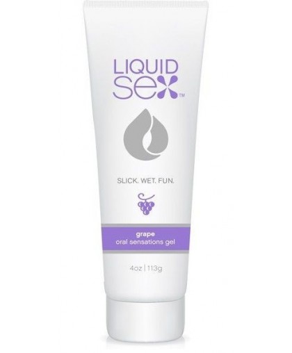 Гель для орального секса с ароматом винограда Liquid Sex Oral Sex Gel Grape - 113 гр.
