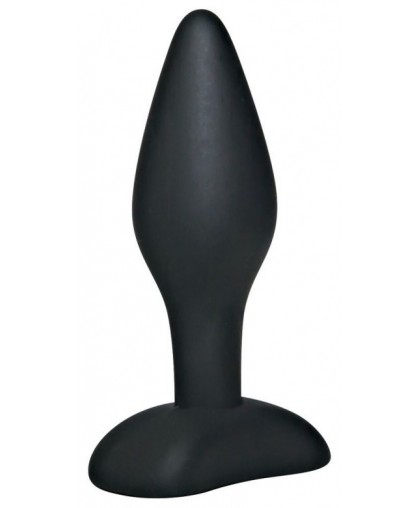 Чёрный анальный стимулятор Black Velvets Small - 9 см.