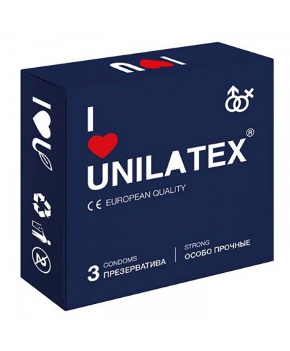 Ультрапрочные презервативы Unilatex Extra Strong - 3 шт.