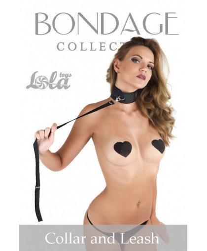 Ошейник Bondage Collection Collar and Leash One Size