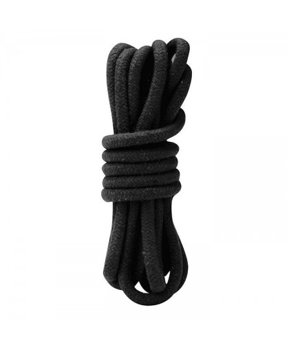 Черная хлопковая веревка для связывания - 3 м.