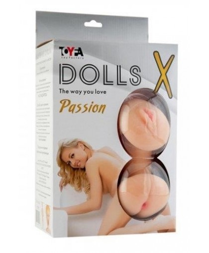 Надувная куколка с реалистичной вагиной Dolls X (3 отверстия)