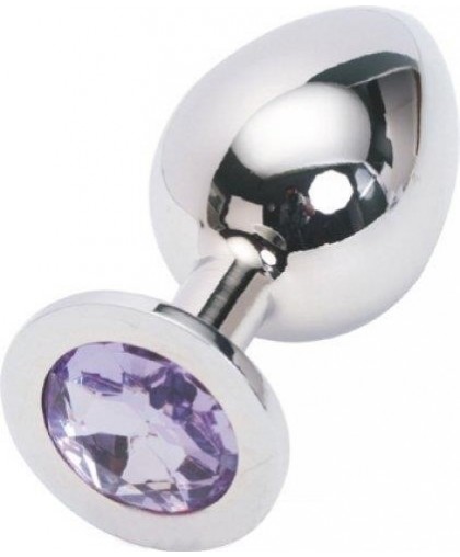 Анальная пробка Jewelery Butt Plug Silver Large, диаметр: 4 см