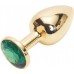 Анальная пробка Jewelery Butt Plug Gold Small, диаметр 3 см