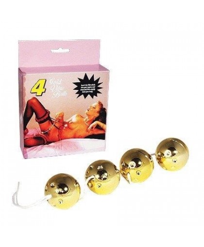 Вагинальные Шарики Gold Vibro Balls