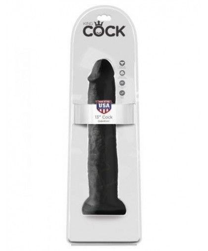 Фаллоимитатор-гигант на присоске King Cock 13" Cock Black
