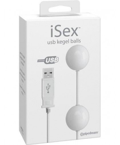 Вагинальные шарики USB KEGEL BALLS на проводе с вибрацией