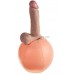 Фаллоимитатор с надувным мячиком Cock ball, 19 см