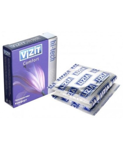 Презервативы VIZIT Hi-tech COMFORT комфорт, 3 шт