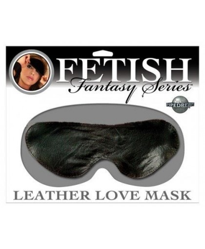 Кожаная маска на глаза Leather Love Mask