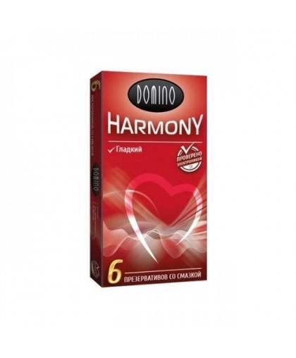 Презервативы Гладкие Domino Harmony (6 шт)