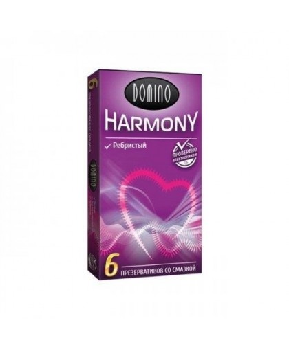 Презервативы Ребристые Domino Harmony (6 шт)