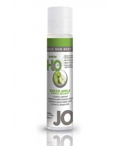 Ароматизированный любрикант на водной основе JO Flavored Green Apple