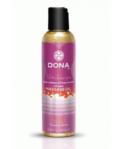 Массажное масло DONA Scented Massage Oil Sassy Aroma: Tropical Tease