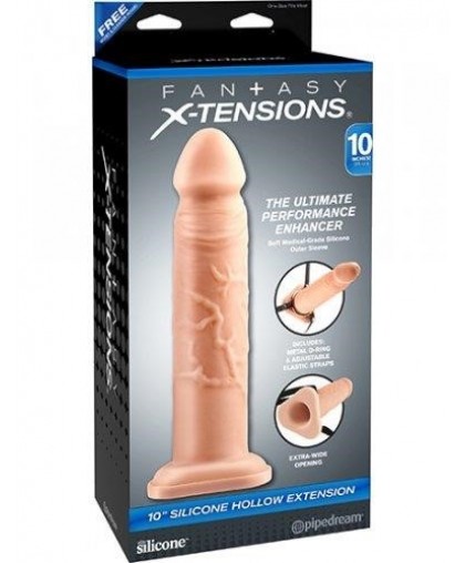 Страпон 10" Silicone Hollow Extension
