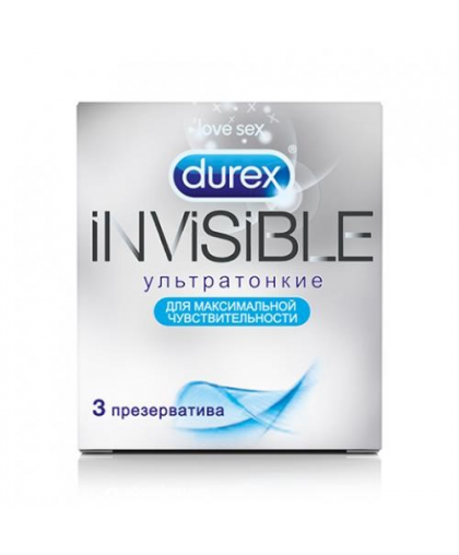 Durex Invisible Презервативы ультратонкие 3 шт.